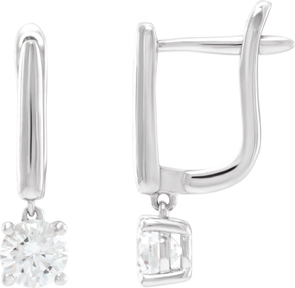 1 Ctw Lab-Grown Diamond Earrings