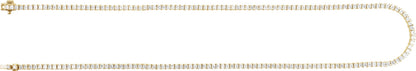 7 1/4 Ctw Square Lab-Grown Diamond Line Necklace - Yellow Gold - Lab Grown Diamond