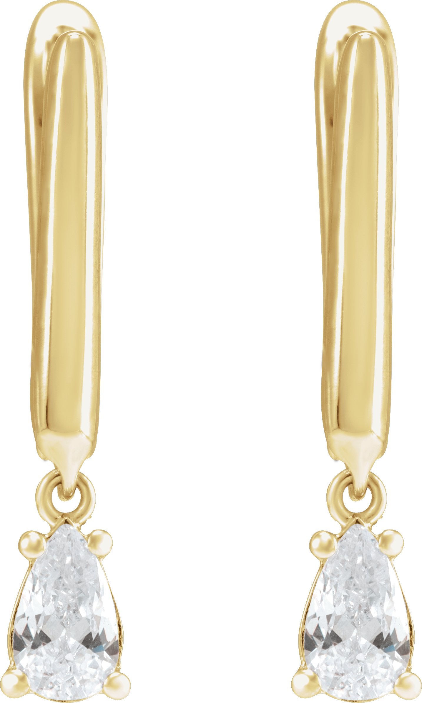 1/2 Ctw Pear Lab-Grown Diamond Earrings - Rose Gold - Lab Grown Diamond