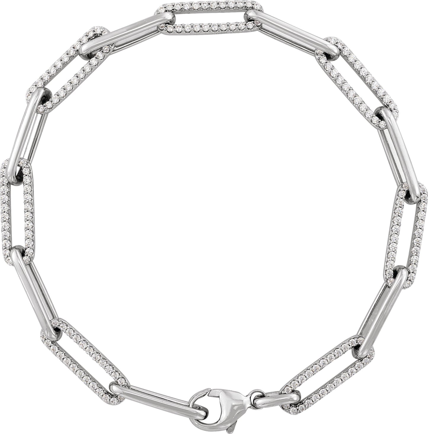 1 Ctw Lab-Grown Diamond Link Bracelet