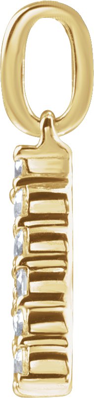 1/8 Ctw Lab-Grown Diamond Initial Necklace - Rose Gold - Lab Grown Diamond