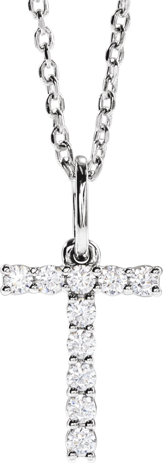 1/6 Ctw Lab-Grown Diamond Initial Necklace