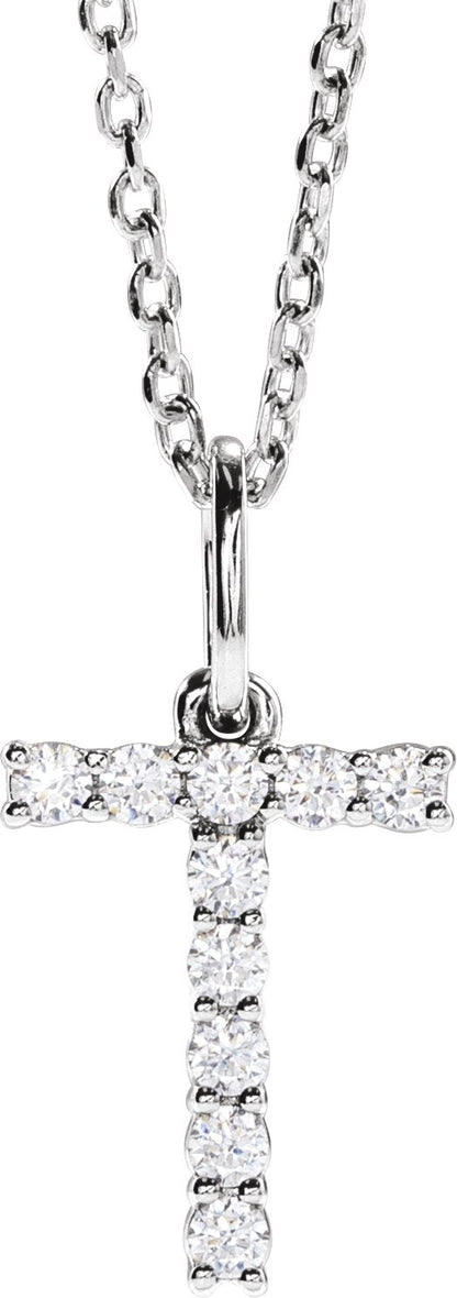 1/6 Ctw Lab-Grown Diamond Initial Necklace