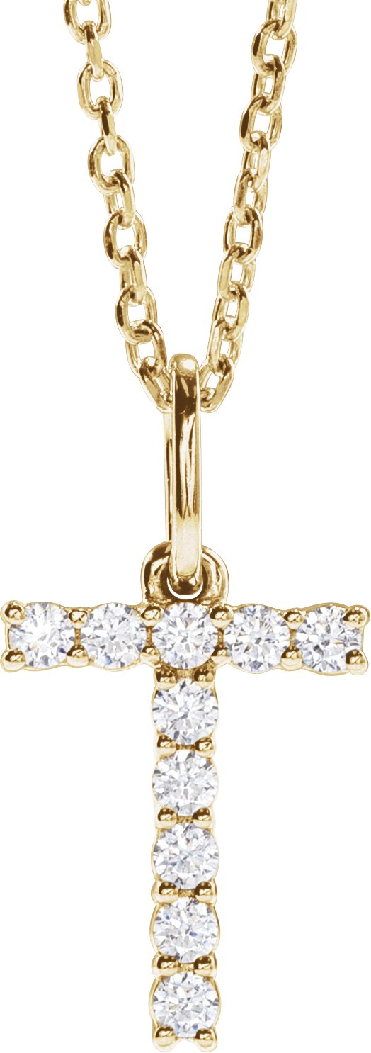 1/6 Ctw Lab-Grown Diamond Initial Necklace - Lab Grown Diamond