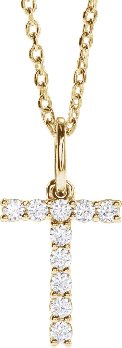 1/6 Ctw Lab-Grown Diamond Initial Necklace - Lab Grown Diamond