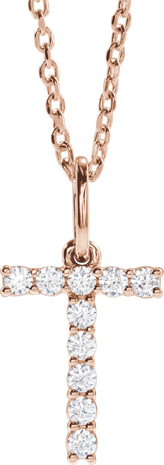 1/6 Ctw Lab-Grown Diamond Initial Necklace