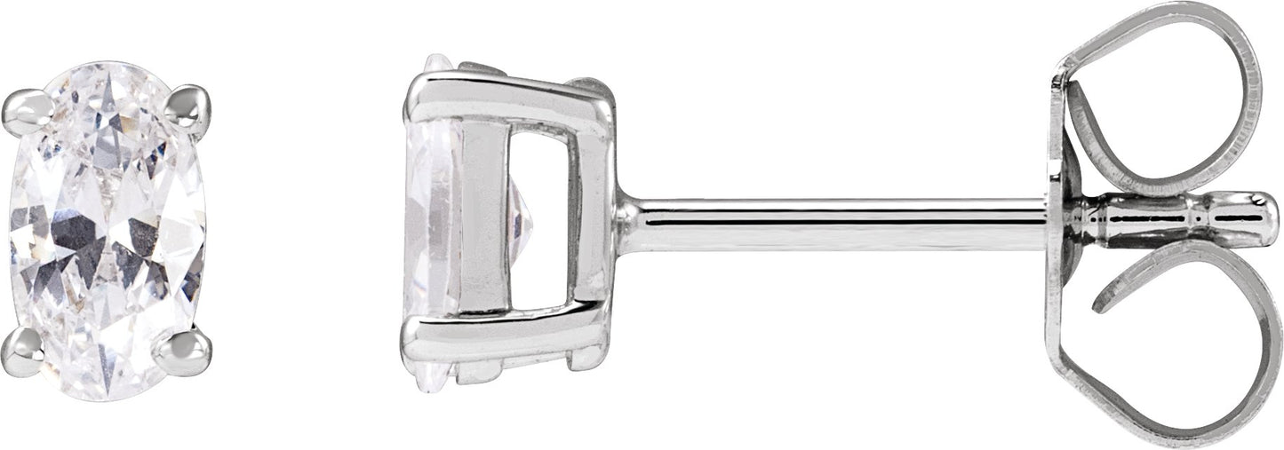 1/2 Ctw Lab-Grown Diamond Stud Earrings