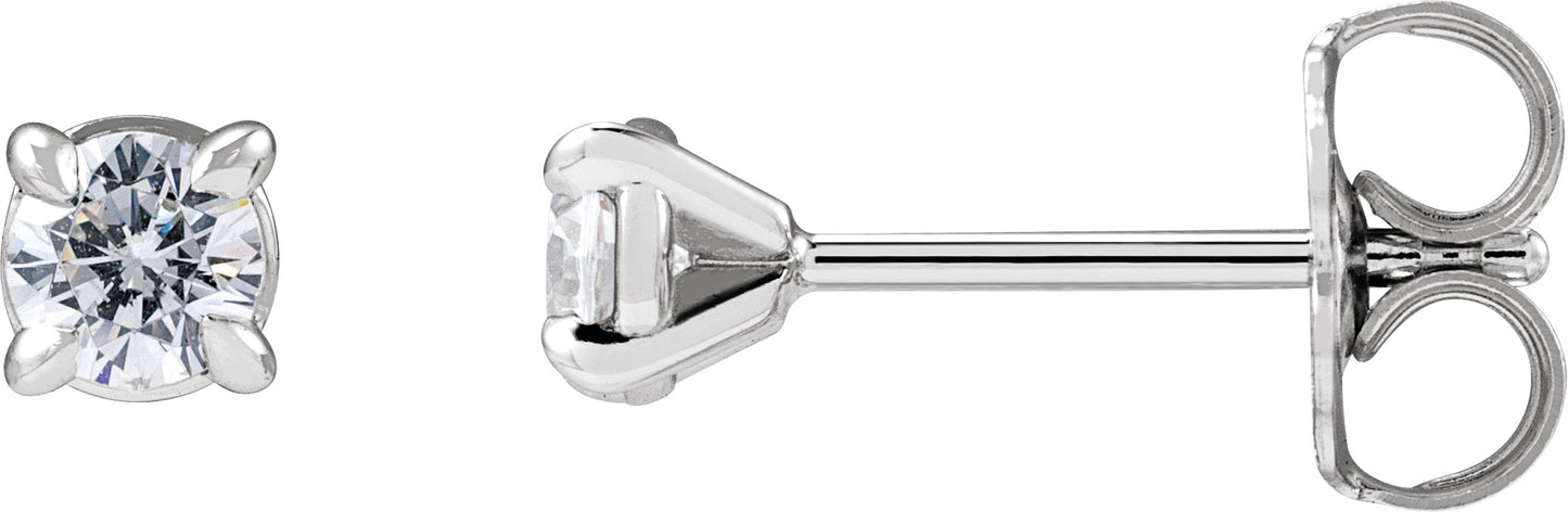 1/4 Ctw Lab-Grown Diamond 4-Prong Claw Cocktail Style Stud Earrings