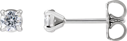 1/4 Ctw Lab-Grown Diamond 4-Prong Claw Cocktail Style Stud Earrings