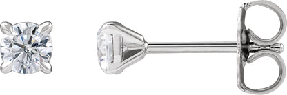 1/3 Ctw Lab-Grown Diamond 4-Prong Claw Cocktail Style Stud Earrings