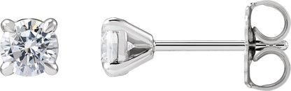 1/2 Ctw Lab-Grown Diamond 4-Prong Claw Cocktail Style Stud Earrings