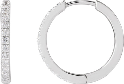 1/3 Ctw Lab-Grown Diamond Hoop Earrings