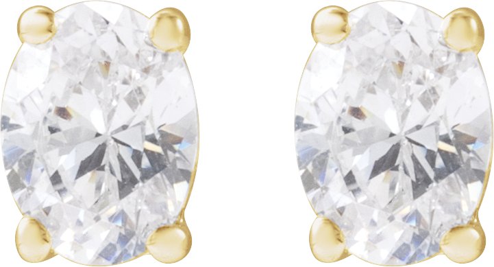 3/4 Ctw Lab-Grown Diamond Stud Earrings - Yellow Gold - Lab Grown Diamond