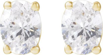 1/3 Ctw Lab-Grown Diamond Stud Earrings - Yellow Gold - Lab Grown Diamond