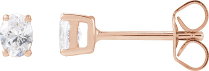 1/3 Ctw Lab-Grown Diamond Stud Earrings - Rose Gold - Lab Grown Diamond