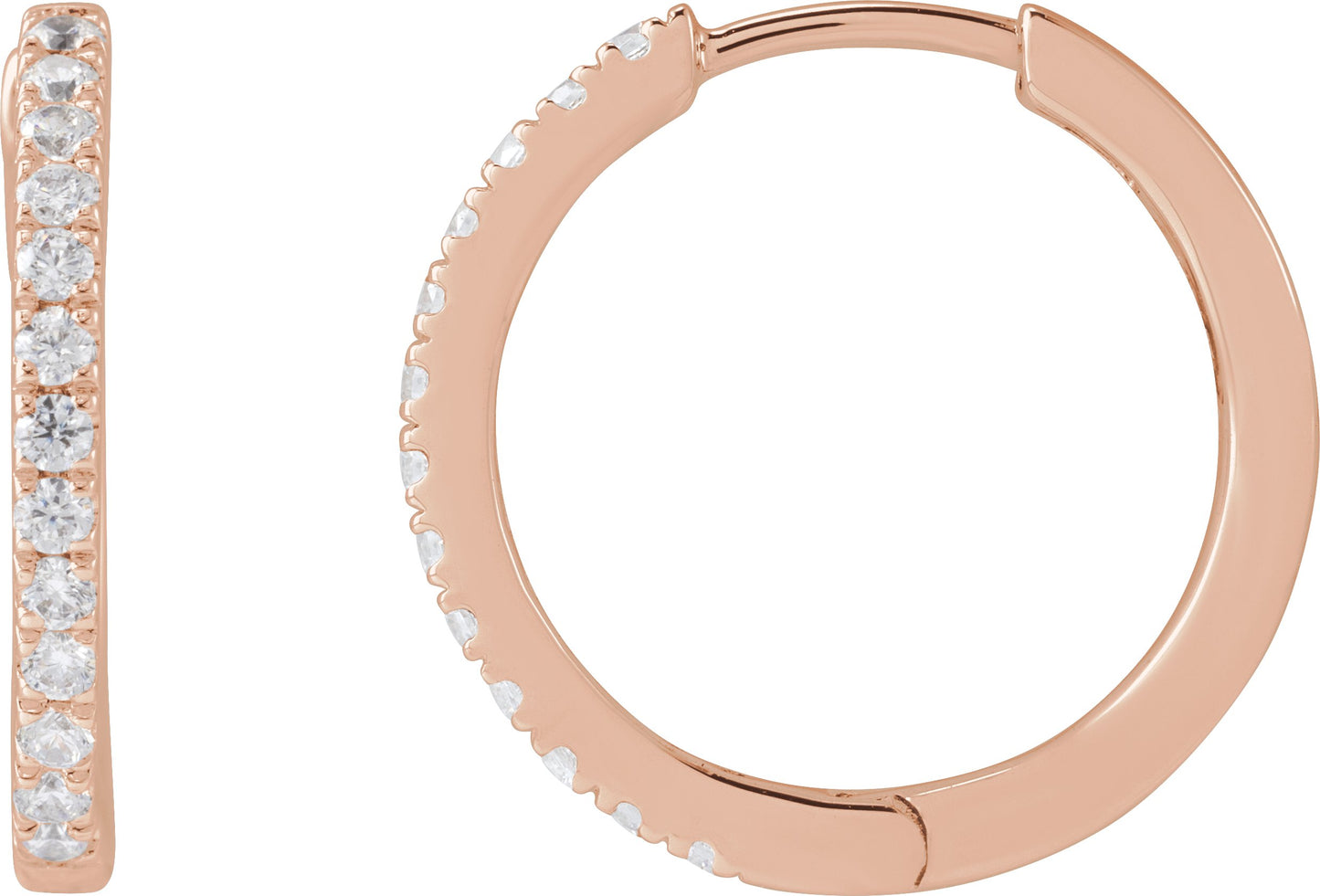 1/3 Ctw Lab-Grown Diamond Hoop Earrings