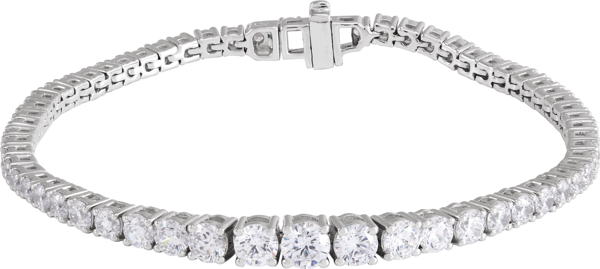 6 Ctw Lab-Grown Diamond Line Bracelet