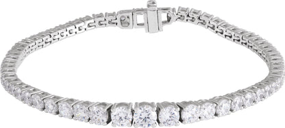 6 Ctw Lab-Grown Diamond Line Bracelet
