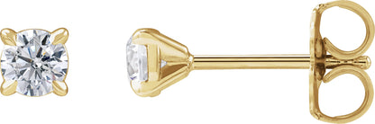 1/3 Ctw Lab-Grown Diamond 4-Prong Claw Cocktail Style Stud Earrings - Lab Grown Diamond