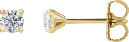 1/3 Ctw Lab-Grown Diamond 4-Prong Claw Cocktail Style Stud Earrings - Lab Grown Diamond