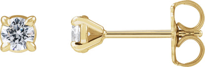 1/4 Ctw Lab-Grown Diamond 4-Prong Claw Cocktail Style Stud Earrings - Lab Grown Diamond