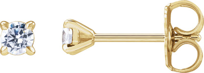 1/5 Ctw Lab-Grown Diamond 4-Prong Claw Cocktail Style Stud Earrings - Lab Grown Diamond