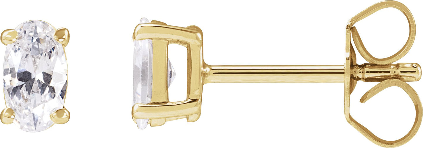 1/2 Ctw Lab-Grown Diamond Stud Earrings - Lab Grown Diamond