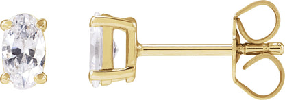 1/2 Ctw Lab-Grown Diamond Stud Earrings - Lab Grown Diamond