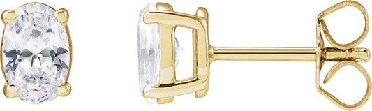 1 Ctw Lab-Grown Diamond Stud Earrings - Lab Grown Diamond