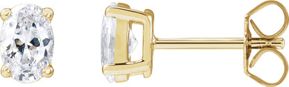 3/4 Ctw Lab-Grown Diamond Stud Earrings - Lab Grown Diamond