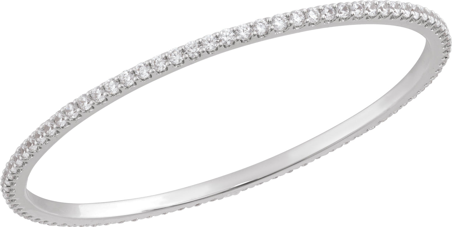 5 Ctw Lab-Grown Diamond Bangle Bracelet - Rose Gold - Lab Grown Diamond