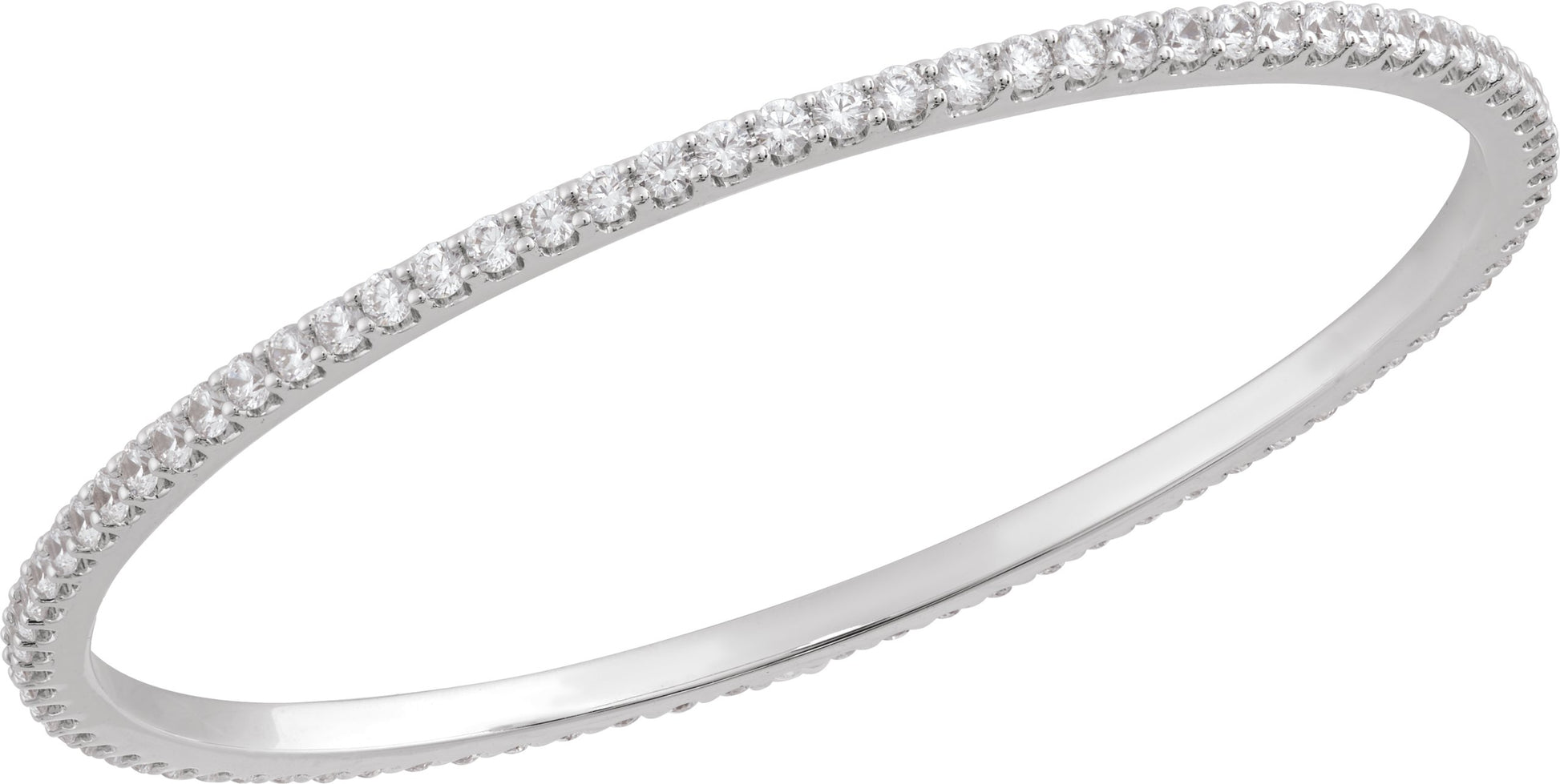 5 Ctw Lab-Grown Diamond Bangle Bracelet - Rose Gold - Lab Grown Diamond