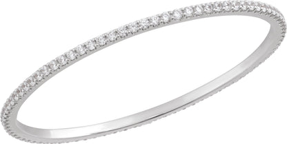 5 Ctw Lab-Grown Diamond Bangle Bracelet - Rose Gold - Lab Grown Diamond