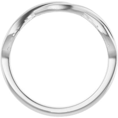 Twisted Ring - White Gold