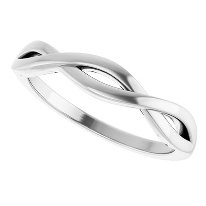 Twisted Ring - White Gold