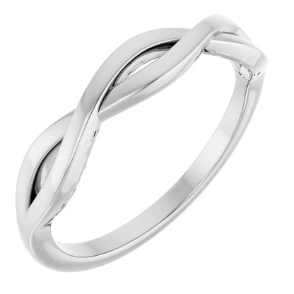Twisted Ring - White Gold