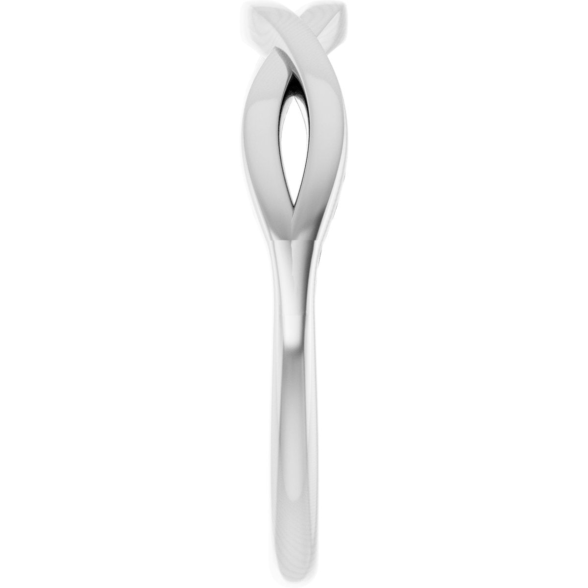 Twisted Ring - White Gold