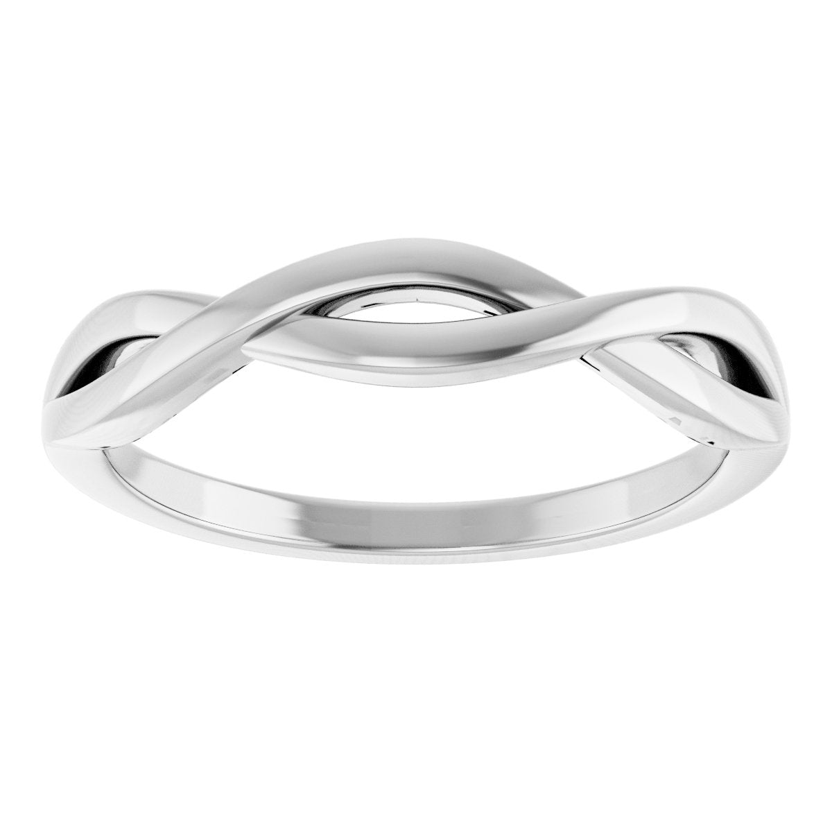 Twisted Ring - White Gold