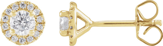1/2 Ctw Lab-Grown Diamond Stud Earrings - Lab Grown Diamond