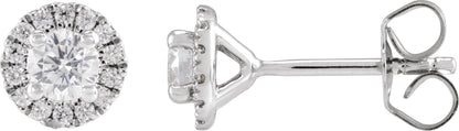 1/2 Ctw Lab-Grown Diamond Stud Earrings