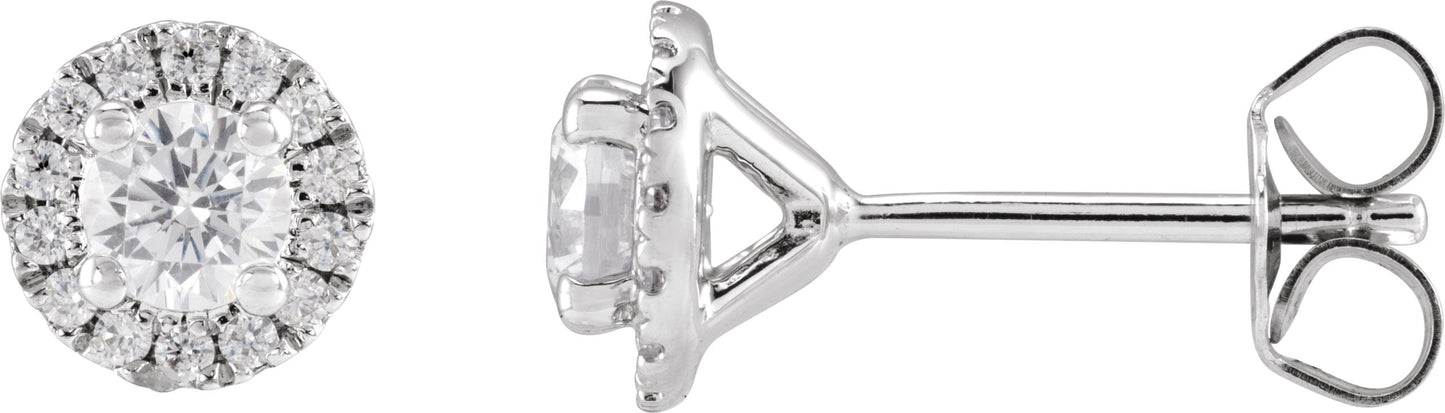 3/4 Ctw Lab-Grown Diamond Stud Earrings