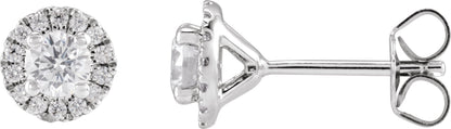 3/4 Ctw Lab-Grown Diamond Stud Earrings