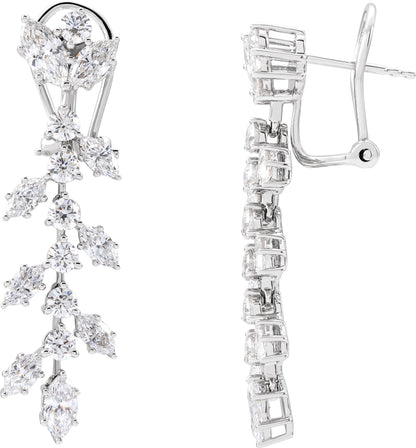 4 1/4 Ctw Marquise Lab-Grown Diamond Earrings