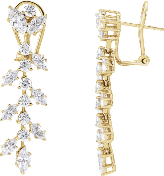 4 1/4 Ctw Marquise Lab-Grown Diamond Earrings - Lab Grown Diamond