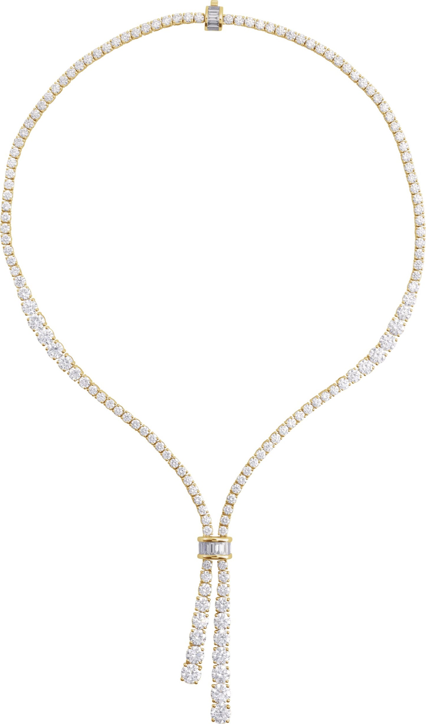 26 1/5 Ctw Lab-Grown Diamond Line Necklace - Lab Grown Diamond