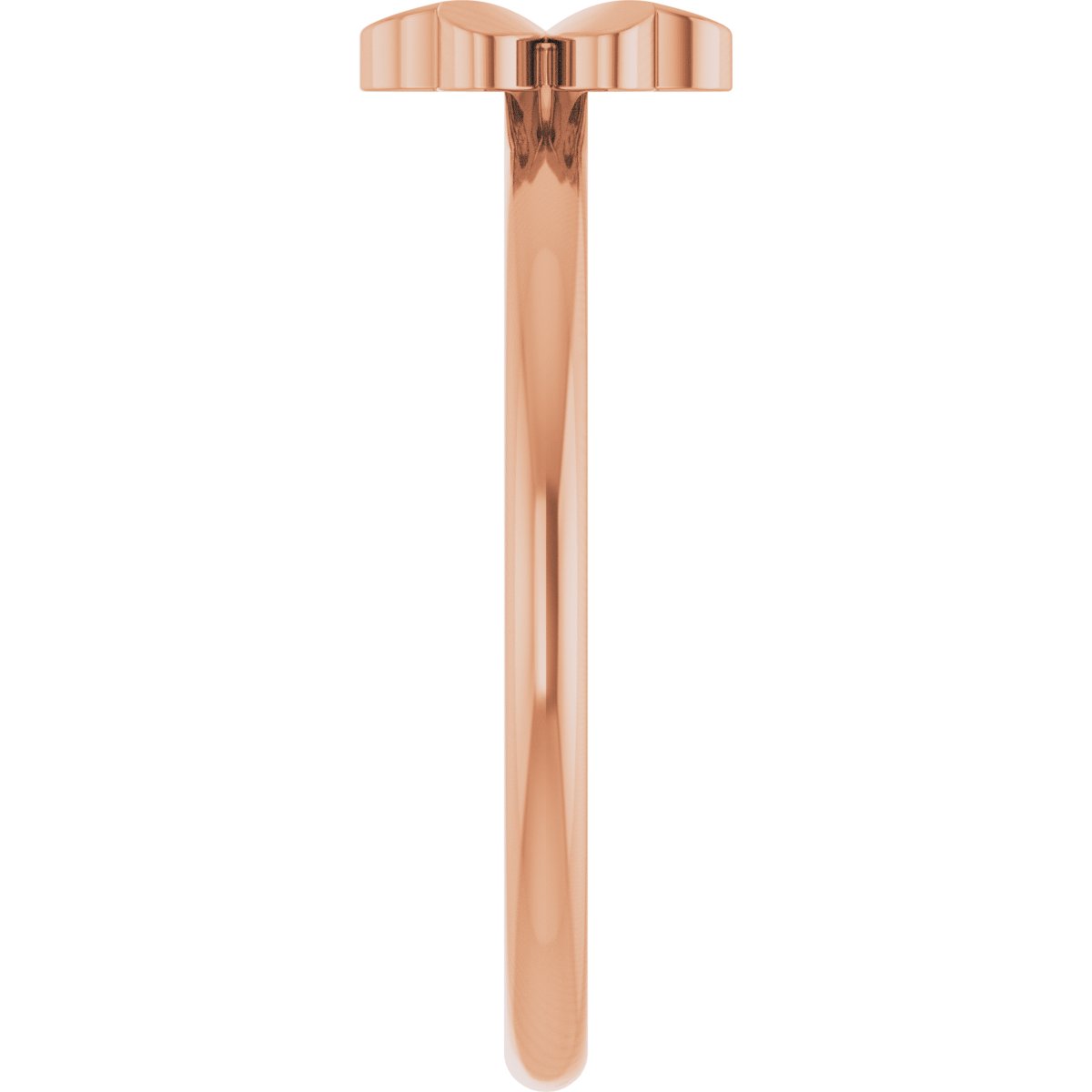 Four-Leaf Clover Stackable Ring - Rose Gold