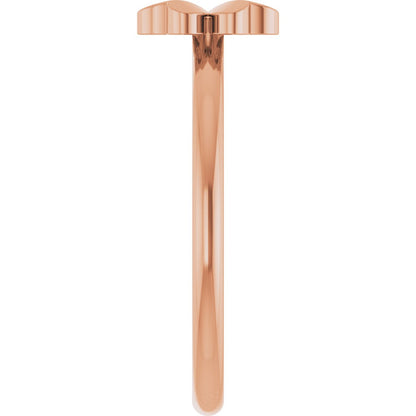 Four-Leaf Clover Stackable Ring - Rose Gold
