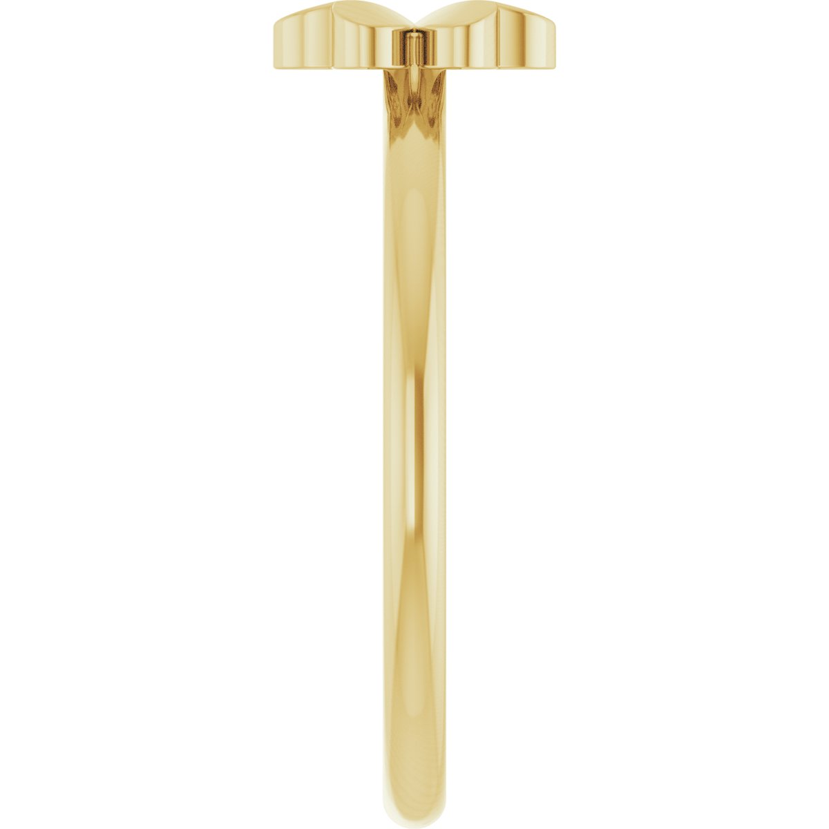 Four-Leaf Clover Stackable Ring - Yellow Gold
