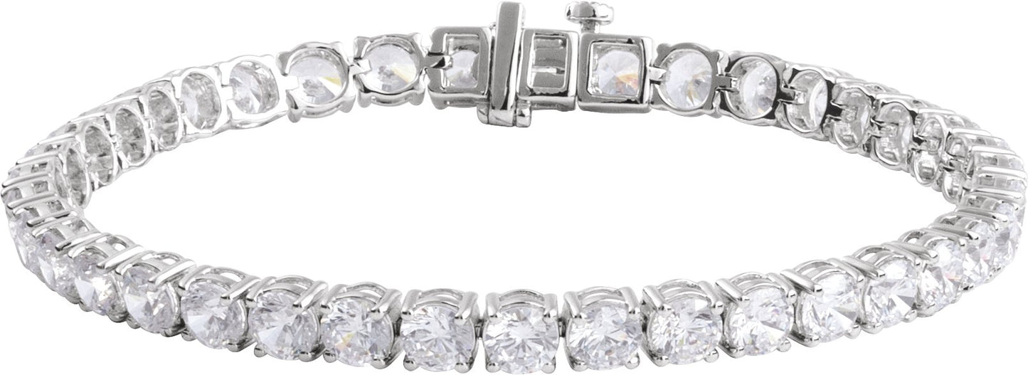 12 Ctw Lab-Grown Diamond Line Bracelet