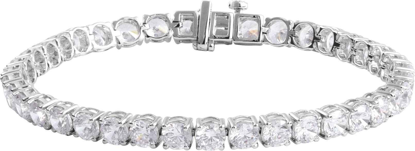 12 Ctw Lab-Grown Diamond Line Bracelet